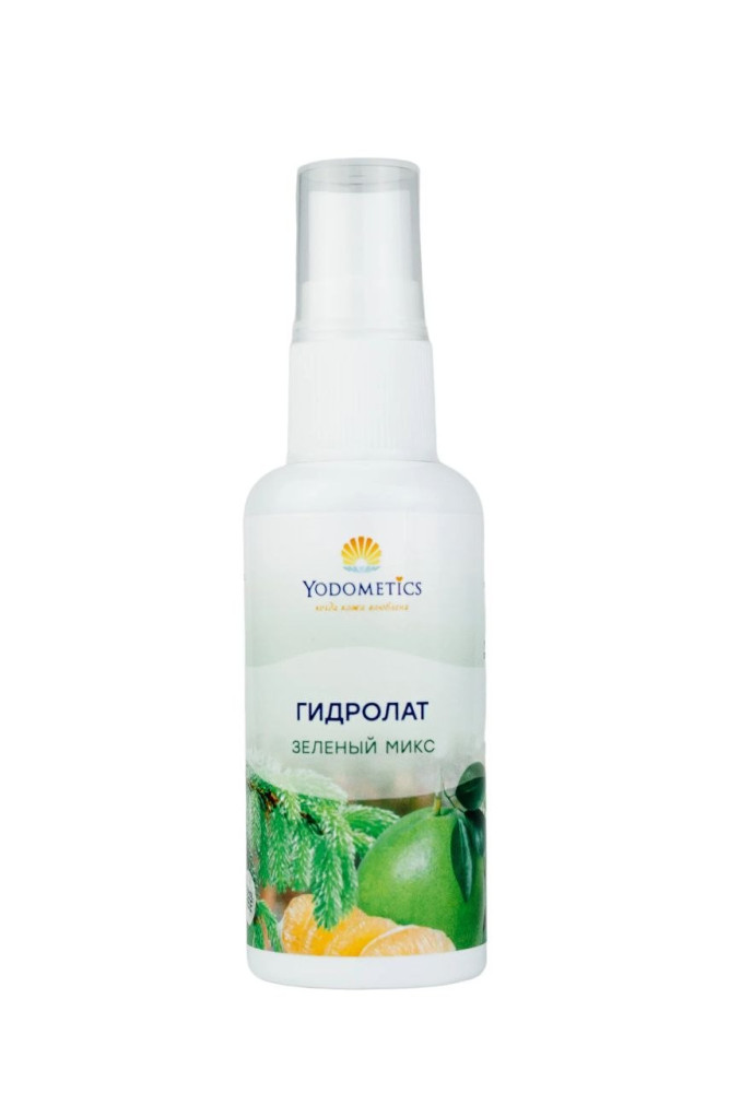 Гидролат зеленый микс "Хвоя ели, лапка пихты, цедра помело" Yodometics, 50 мл - фото