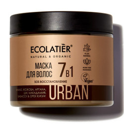 Маска для волос "SOS Восстановление 7 в 1" Ecolatier Urban, 380 мл  - фото