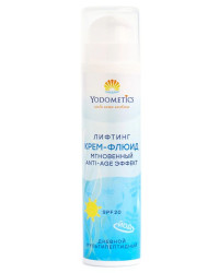 Мультипептидный дневной лифтинг крем-флюид мгновенный Anti-Age эффект SPF 20 Yodometics (Йодометикс), 50 мл - фото